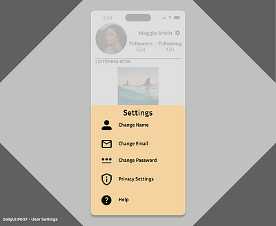 Daily UI - 007 - User Settings 007 daily ui 007 figma settings page settings ui ui ui design