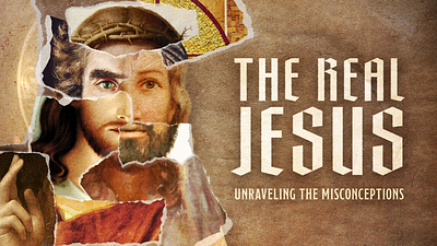 The Real Jesus church graphic design jesus photoshop