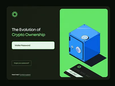 Wallet Login app branding color design illustration iphone logo page ui web