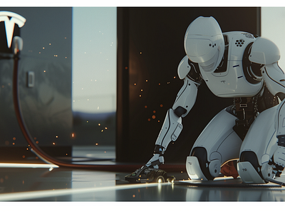 Tesla Robot Concept (Not Official) 3d 4k ai character concept concept design environmental concept movie concept robot tesla