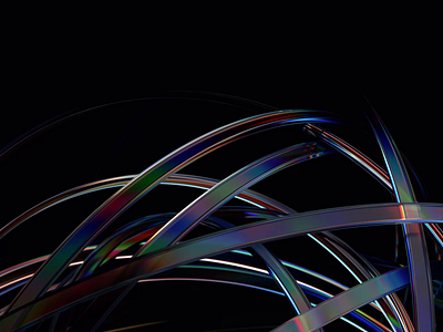 Abstract animation 3d abstract animation background blender branding connection cover design endless glass iridescent lines loop motion graphics network render shape technology template