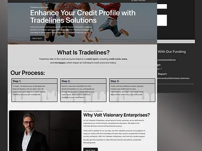 Volt Visionary Enterprises branding design graphic design illustration logo ui ui design web design webdesign website design website development wordpress wordpress design wordpress website