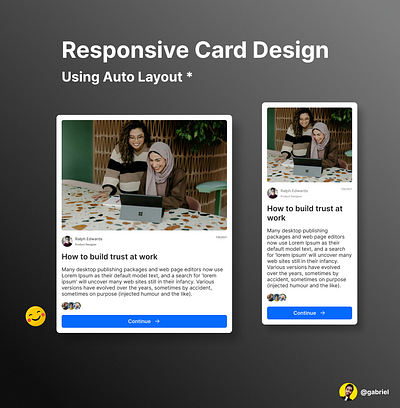 Responsive Card Design auto layout card design card ui card ui design responsive card design ui ui design uiux