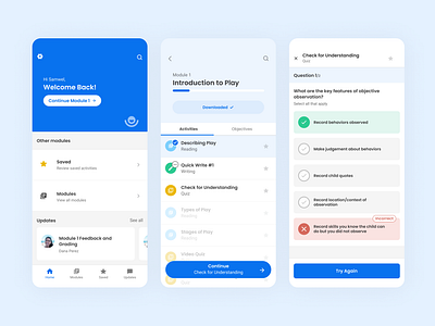 E-Learning App ui