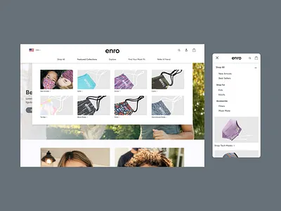 Enro Navigation branding colorful graphic design health logo mask navigation protection safety simple ui ux