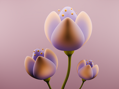 3D Flower done in Blender 3d 3dart blender blender3d cycles design