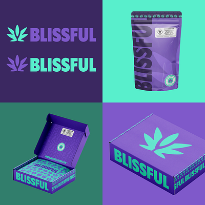 Visual Identity for Blissful (Hemp) branding cannabis illustration logo design weed