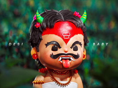 Desi Baby NFT Fanart Design 3d 3d art blender3d cartoon cgi character design illustration