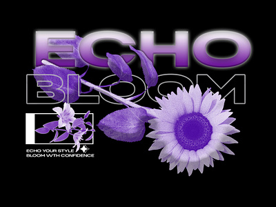 Echo bloom streetwear design branding product design streetwear t shirt design typography