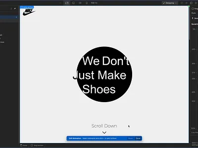 Scroll Animation in Webflow animation web design webflow website