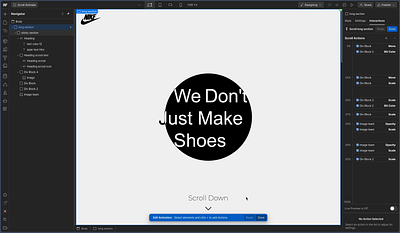 Scroll Animation in Webflow animation web design webflow website