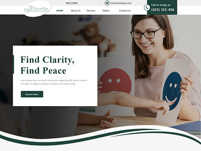 psychotherapist design elementor figma graphic design ui ux web development website