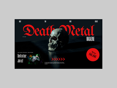 Dark website layout figma layout music web design website
