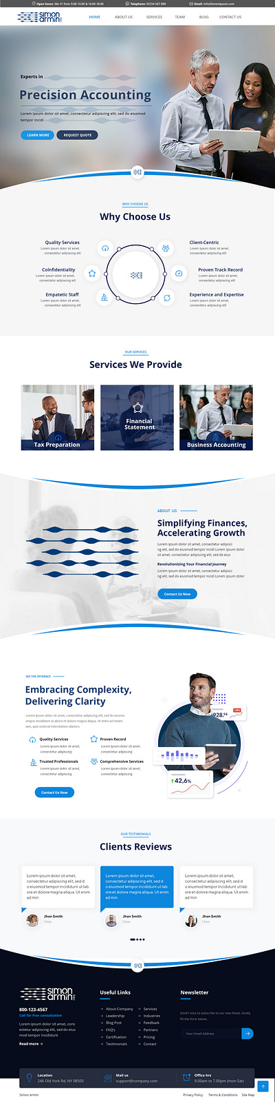 Accounting website contest design elementor figma graphic design ui ux web development website wix wordpress