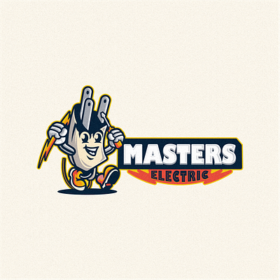 Master Electrical Logo branding design graphic design identity illustration logo mark tshirt vector
