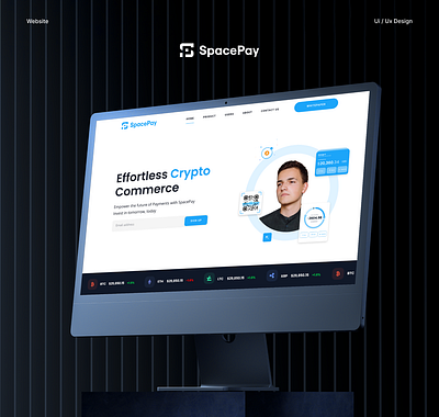 Spacepay | Crypto Website crypto crypto website design ui ux user interface web design