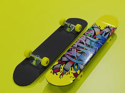 3D Skateboard Model 3d 3d model 3d modeling art and design blender product design