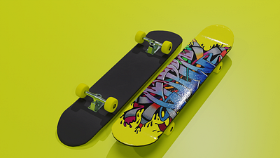 3D Skateboard Model 3d 3d model 3d modeling art and design blender product design