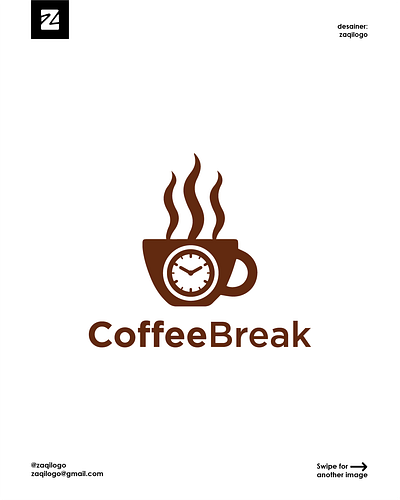 Coffee Break Logo break coffee coffee break logo design graphic design kopi logo logo kopi logo maker logo type logos logotype simple simple logo vector