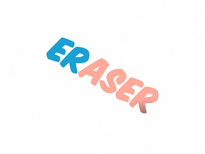 Eraser (Revisited) | Typographical Poster font graphic design graphics letters poster sans serif simple text typography word