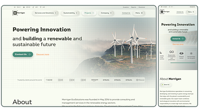 Eco Energy Business - Web: Design + Code business website clean design development eco energy full stack sharia ui ux ux ui website development