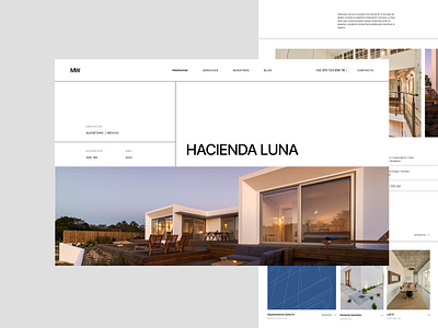 MW / Architecture Landing Page archi architect architecture business website clean company website design diseño diseño web house interior interior design landing page minimalist portfolio ui web web design website