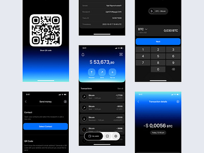 Crypto Wallet App app blockchain crypto dailyui design figma finance ios mobile ui ui challenge uiux ux wallet web web3 webdesign