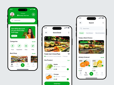 Grocery - Fresh Fruit Delivery App 2024 trend app design delivery delivery app ecommerce figma food and drink food app fruit grocery grocery app grocery online grocery store shop shopping app store ui ui design ui8 uikit