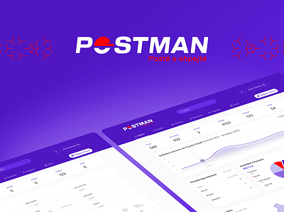POSTMAN - Delivery Service Platform app dark delivery fast light logistics platform postman purple saas service speed web