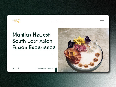 Golden Gibbon Website asian cocktails design experience food fusion gibbon golden green manila natural restaurant web