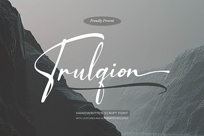 Trulqion | Handwritting Script Font friendly handwriting pretty fonts