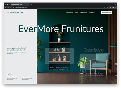 🛌 Furniture Landing Page Design 🪑 figma furniture hero landingpage ui uidesign webdesign website