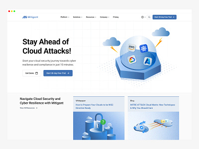 Mitigant New Cloud Security Website cloud attack cloud security cspm cyber security website kspm