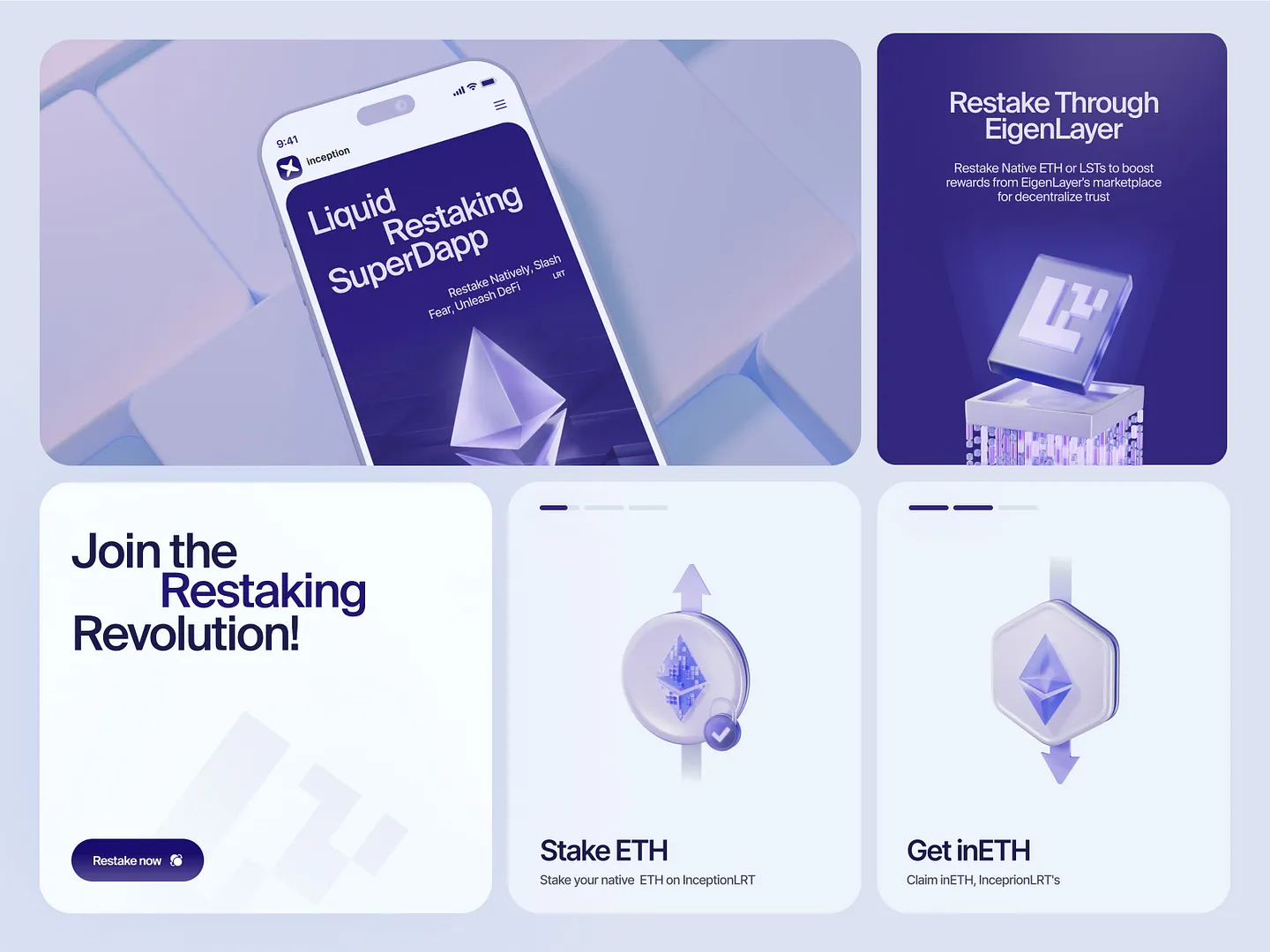 Innovative Cryptocurrency Website for Liquid Restaking