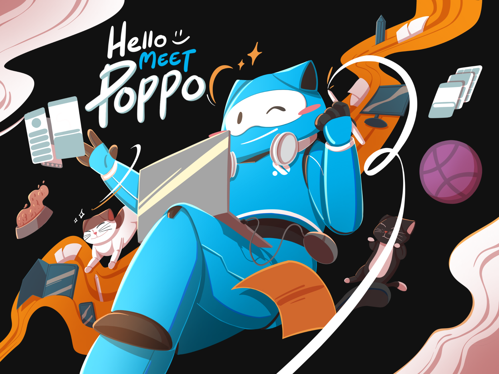 Meet Poppo - Hatypo Mascot ✨ by Zidane Ardani for Hatypo Studio
