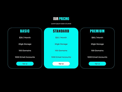 Animated Responsive Price Plan css css animation css3 divinectorweb frontend html html5 price plan pricing table responsive design