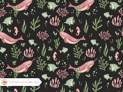 Ocean surface pattern design branding illustration kids design nursery design ocean ocean design pattern sea animals seamless pattern surface design surface pattern surface pattern design textile design