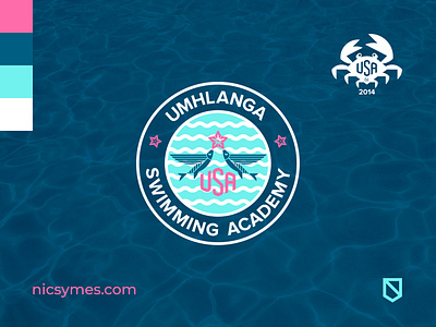 Umhlanga Swimming Academy branding design graphic design logo vector