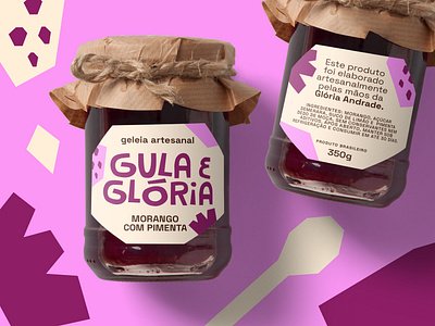 Gula e Glória • jam label branding brazil graphic design jam label