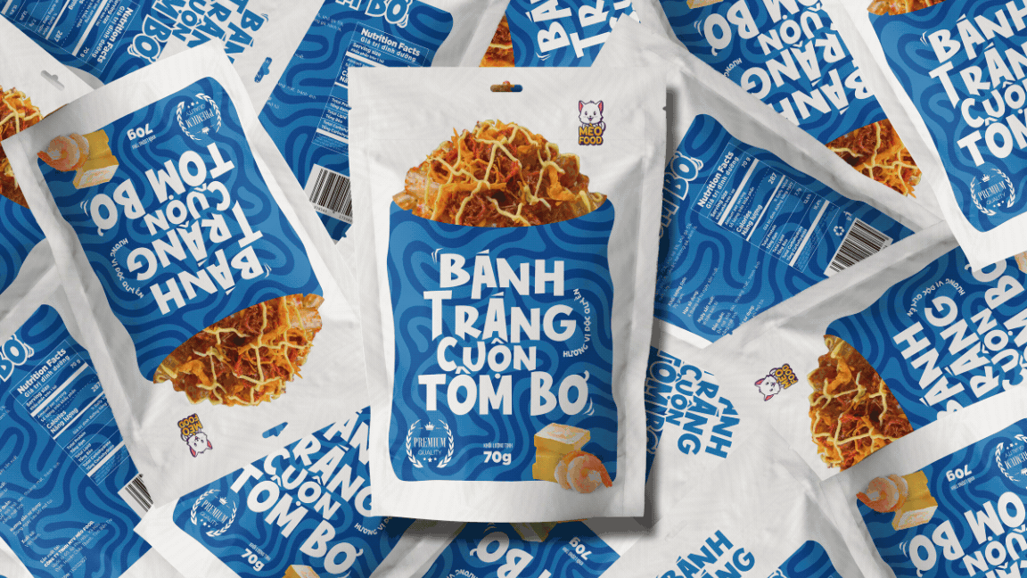 Snack packaging / Bao bì bánh tráng Mèo Food baobi graphic design maydesign package packaging packagingdesign snack snackpackaging snackpackagingdesign thietkebaobi thietkecotam