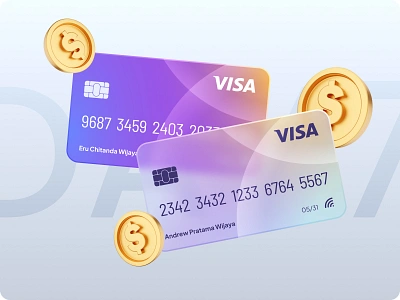 Glassmorphism Visa Card Design 3d app design blur glassmorphism graphic design minimalist product design skeumorphism ui component ui design ui element uiux design