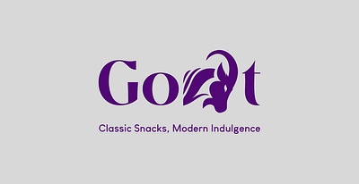 Goat snacks Brand identity graphic design logo
