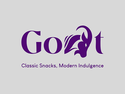 Goat snacks Brand identity graphic design logo