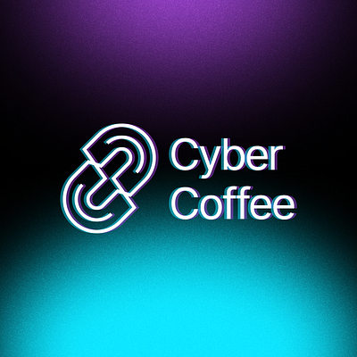 Logo for Cyber Coffee branding graphic design logo
