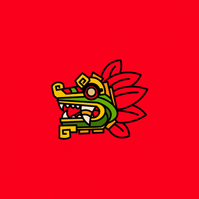 Quetzalcóatl animation colors dragon flowers illustration logo mexican mexico prehispánico