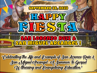 Fiesta Greetings fiesta graphic design layout layout design tarpaulin