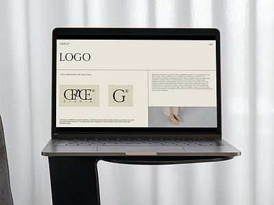 Grace Brand Guidelines aesthetic agency book brand googleslides guide guideline keynote logo minimalist powerpoint proposal studio