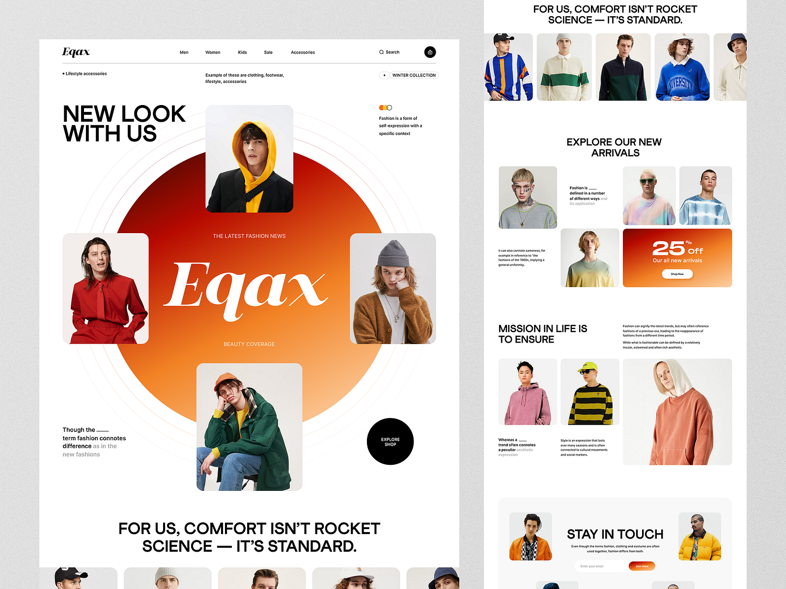 Fashion Website by Orix Creative on Dribbble