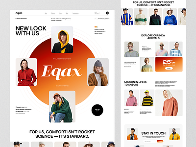 Fashion Website accessories design e commerce e commerce design fashion graphic design home page https:dribbble.comtagsvisual interface landing page online shopping onlineshop product page shop ui web web design webdesign website