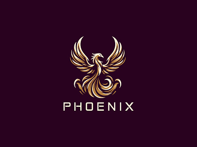 Phoenix Logo For Sale bird logo branding corporate flat fly freedom immortality logo logo for sale luxurious majestic modern phoenix phoenix logo ui ux vector wing wings wisdommodern